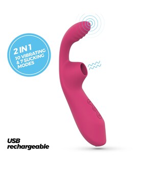CYRANO CRUSHIOUS Estimulador com sucção e vibração, design ergonómico, recarregável por USB
