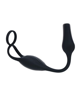 ESTIMULADOR Combina estimulador prostático y anillo en un solo juguete.