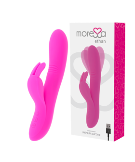 VIBRADOR ETHAN Vibrador duplo de silicone com múltiplas funções