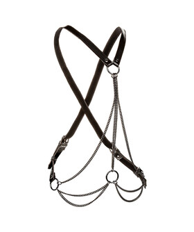 EUPHORIA ARNÉS DE MÚLTIPLES CA Arnés de múltiples cadenas, lujo plus-size, cuero vegano