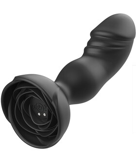 EXTREME A BLOOM Vibrador y plug anal, 10 modos, recargable, sumergible