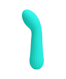 FAUN VIBRADOR RECARGÁVEL VERDE Vibrador de ponto G, silicone suave, à prova de água