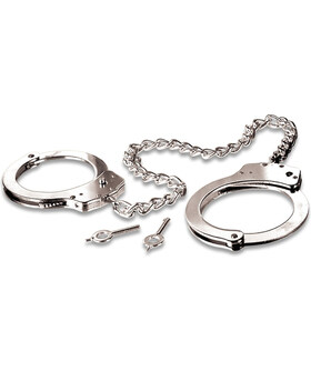 FETISH FANTASY METAL LEG CUFFS Manette in acciaio, sicure e versatili per i tuoi giochi bondage preferiti