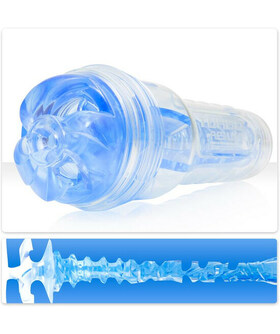 TURBO THRUST BLUE ICE Masturbador Fleshlight com interior em forma de vagina