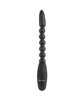 FLEXA-PLEASER POWER BEADS Silicone Anal Toy with Vibration: Flexible and Perfect for Everyone