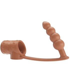 PENIS SLEEVE Funda para pene con plug anal natural