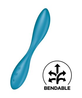 SATISFYER G-SPOT FLEX 1 Vibrador flexível e versátil, perfeito para estimular o ponto G e o clitóris.