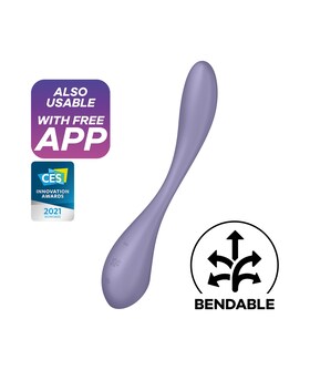SATISFYER G-SPOT FLEX 5 Vibrador concebido para excitar o ponto G, com APP