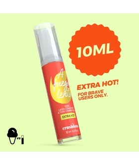GEL EFEITO CALOR CRUSHIOUS Gel efeito calor vegan, incolor, à base de água, compatível com látex
