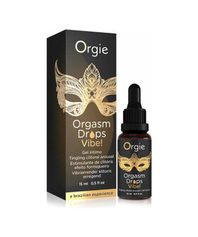 GOTAS ORGASMO GOTAS VIBE GOTAS COM EFEITO VIBRATÓRIO ORGASM DROPS VIBE 15ML ORGIE