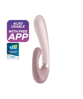 SATISFYER HEAT WAVE Vibrador ergonómico com vibração, aquecimento e controlo por app