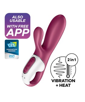 SATISFYER HOT BUNNY Hot Bunny Vibrador com Efeito de Calor e Conejinho - App Satisfyer Connect
