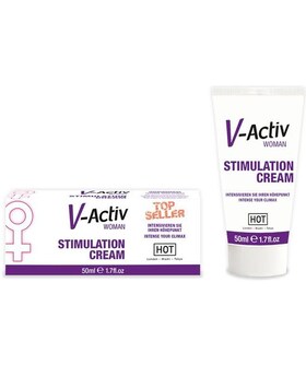 HOT V-ACTIV STIMULATION Creme estimulante feminino, revitaliza e intensifica o prazer