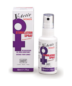 HOT V-ACTIV WOMEN Spray para mulheres que intensifica o desejo e a sensibilidade sexual