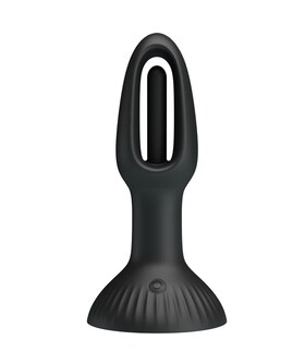 HUBERT Plug anal avec ventouse, vibrations et stimulation interne par langue