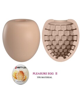 PLEASURE EGG II Uovo masturbatore super flessibile e testurizzato per un piacere extra