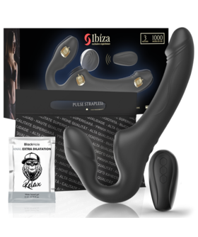 STRAPLESS CONTROL REMOTO Ibiza - vibrador strapless con pulsador control remoto 3 motores 1000