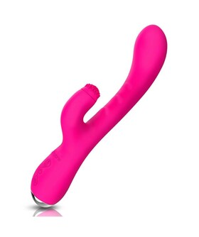 IDOL RABBIT Vibratore multifunzionale con calore, 7 modalità di vibrazione, rotazione e ricarica USB.