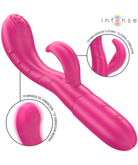 AMARA V Vibrador rosa com língua estimulante e 10 modos de vibração