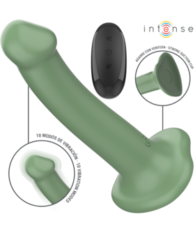 BECCA Vibrador verde com controlo remoto, 10 modos, para uso anal e vaginal