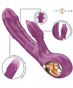 HALLE Vibrador com língua estimuladora, formato de golfinho, com múltiplas vibrações