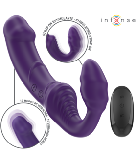 AMY Arnés vibrador sin correas, 10 vibraciones, silicona médica