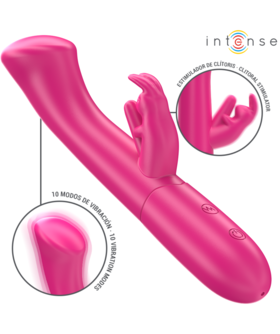 JULIETA VIBRATEUR RABBIT Vibromasseur rabbit ergonomique, 10 modes, silicone médicale, résistant à l'eau