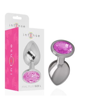 INTENSE DIAMOND L Bijou anal en métal avec joyau scintillant, luxe et plaisir