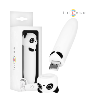 POH PANDA Bala vibradora con diseño panda, 8 vibraciones, recargable