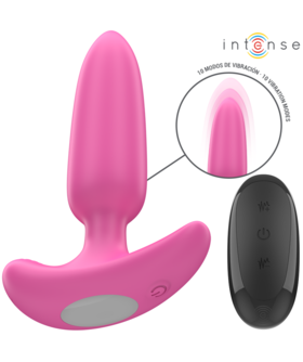 ROSS Plug anal rose avec 10 modes, en silicone médical, télécommande