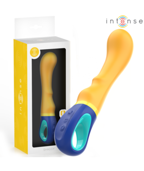SHAGGY Vibrador ergonómico amarelo para ponto G, potente e seguro