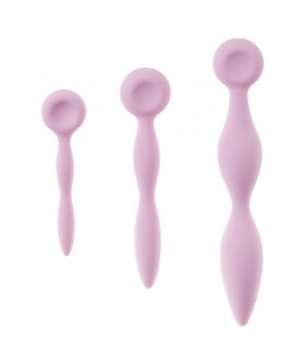 INTIMRELAX Set di 3 dilatatori vaginali in silicone per vaginismo