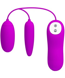 IRMA Vibrador duplo com ovos e múltiplas funções