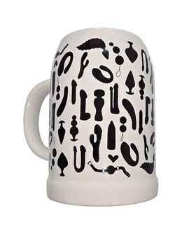 EROTIC-COFFEE Taza para café con diseño de juguetes sexuales
