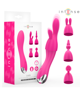 CHER Vibrador com Cabeçais Intercambiáveis