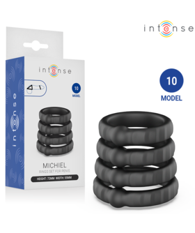 MICHIEL Conjunto de 4 anéis para ajustar a intensidade ao teu gosto.