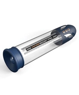 MAX BOOST PRO FLOW Pompe à vide automatique avec cylindre transparent et chargeur USB
