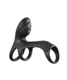 ULTIMATE COUPLES CAGE Anillo vibrador para parejas compatible con arnés y dildos