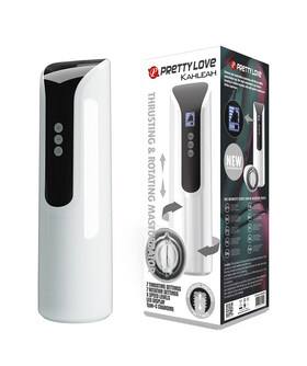 KAHLEAH Masturbatore automatico con rotazione, spinta e display LED