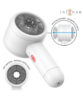 INTENSE THRUST Masturbateur télescopique avec 7 modes, manchon amovible et recharge USB