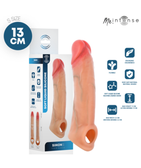 SIMON S Fodero estensibile realistico in silicone liquido, 13 cm