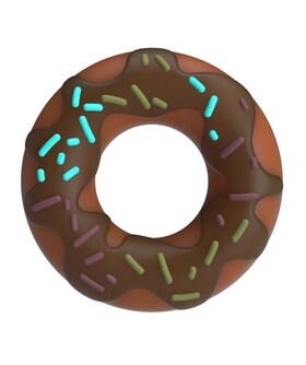 PRETTY LOVE SUPER DONUT Anillo de silicona con diseño de donut