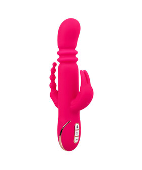 JACK FANTASY TRIPLE VIBRADOR C Vibrador multifuncional: aquecedor, impermeável e recarregável