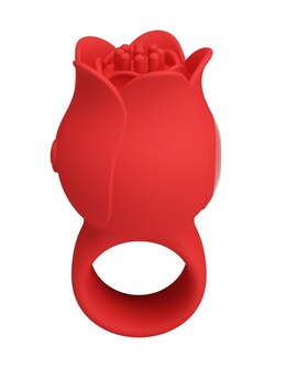 JAE Vibratore dito a forma di rosa con 10 modalità di vibrazione
