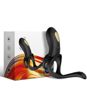 Joy jumper anillo vibrador par Anillo vibrador con 9 modos, recargable y sumergible