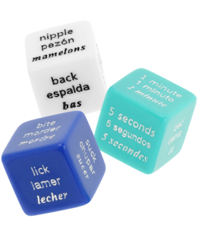 JEU DE DÉS Dés érotiques pour jeu intime en couple.