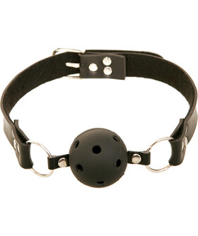 KADALAY Mordaça de couro com bola respirável, perfeita para momentos intensos de BDSM.