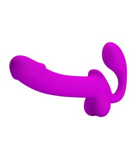 KELPIE Strapless strap-on with simulated ejaculation and waterproof