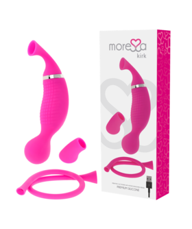 KIRK Vibrador de luxo com sugador, dois motores e 12 funções