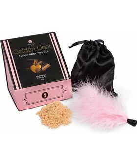 KIT PÓS Produto sensual com pós comestíveis e pluma